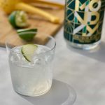 non alcoholic gin tonic with coconut water